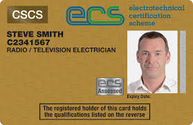 Radio and Television Electrician ECS Card